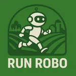 Crazy run robo icon