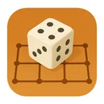Dots and Boxes. Dice rolling icon