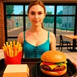 曼尼汉堡店超市模拟料理模拟器！ icon