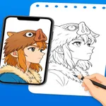 Cute Anime Ar drawing icon