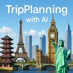 AI Trip Plan: smart map travel icon