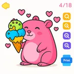 Capybara Coloring Page icon