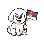 White Serbian Dog icon