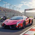 TurboX: Moto & Car Racing Game icon