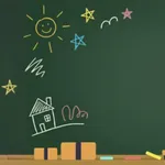 Chalkboard Doodle Simple Draw icon