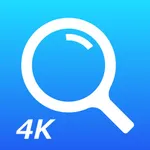 NextLoupe 4K  Magnifying glass icon