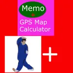 Calc and memory and GPS map icon