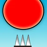 Red Bouncing Ball Spikes Free icon