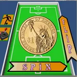 Heads or Tails ? Flip a coin. icon