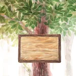 handwriting Tree Post free icon