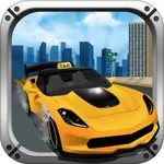 Taxi Cab Crazy Race 3D - City Racer Driver Rush icon