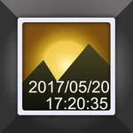 Timestamp photo and video icon