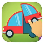 Kids Cars, Vehicles and Trucks Puzzle Game for Toddlers and Baby Boys to look, listen and learn icon