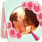 Romantic love photo frames - Photomontage icon