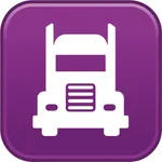 Truck driver GPS semi trailer icon