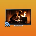 Fireplace on TV for Chromecast icon