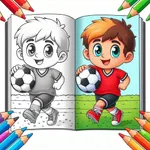 Magic paint soccer pages icon