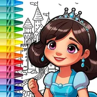 Color your favorite princess icon