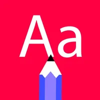 ABC tracing alphabet learning icon