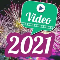 Video Greetings 2021 New Year icon