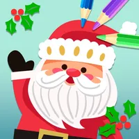 The Christmas coloring book icon