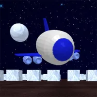 Space shuttle and labyrinth 3D icon