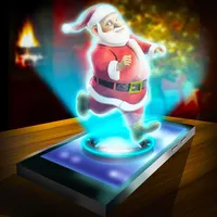 Hologram Santa 3D Simulator icon