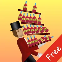 Waiter Rush Free: Run faster, keep the balance, don't drop the bottles!!! icon