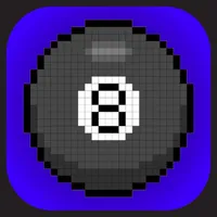 Magic 8 bit 8 ball icon