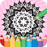 Adult Coloring Book Mandala - Free Fun Games for Stress Bringing Relax Curative Relieving Color Therapy icon