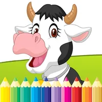 Farm & Animals coloring book - drawing free game for kids icon