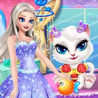 Princess Angela Clean up Cat icon