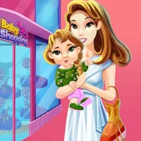 Fashion Mommy Shopping - Princess & Baby in Mall icon