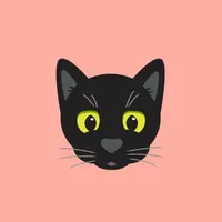 Black Kitty Sticker Pack icon