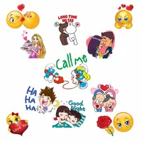 Emoticon Stickers - Cool Romance Emojis for chat icon