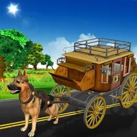 Drive Dog Buggy Taxi:  Dog Cart driving simulation icon