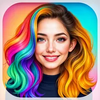 Makeover photo hairstyles app icon