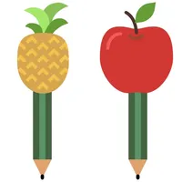 Apple & Pencil icon