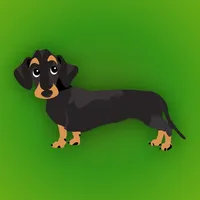 Dachshund Emoji - Black and Tan icon