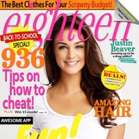 Magazine Cover - Filter, Add text style, 3D effect icon