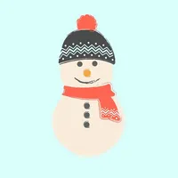 Hipster Snowman icon