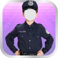 Kids Police Photo Montage icon