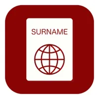 A list of surnames icon