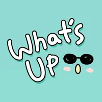 What's up doodle stickers icon