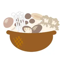 Appetizing mushroom stickers icon