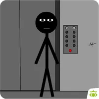 Stickman escape lift icon