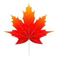 Sticker autumn leaves icon