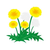 Sticker dandelion icon