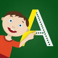 learning to write the alphabet for kids icon