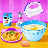 Cooking Pasta in Kitchen icon